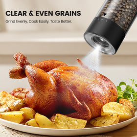 Gaivis built-in LED light aids accurate seasoning in dim environments.