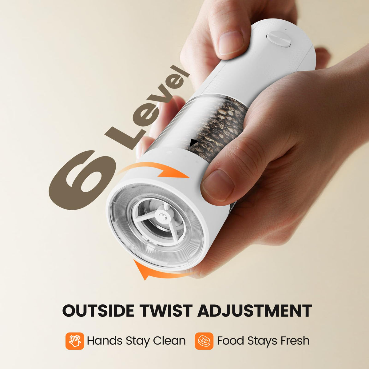 Gaivis grinder with 100ml hopper for fewer refills