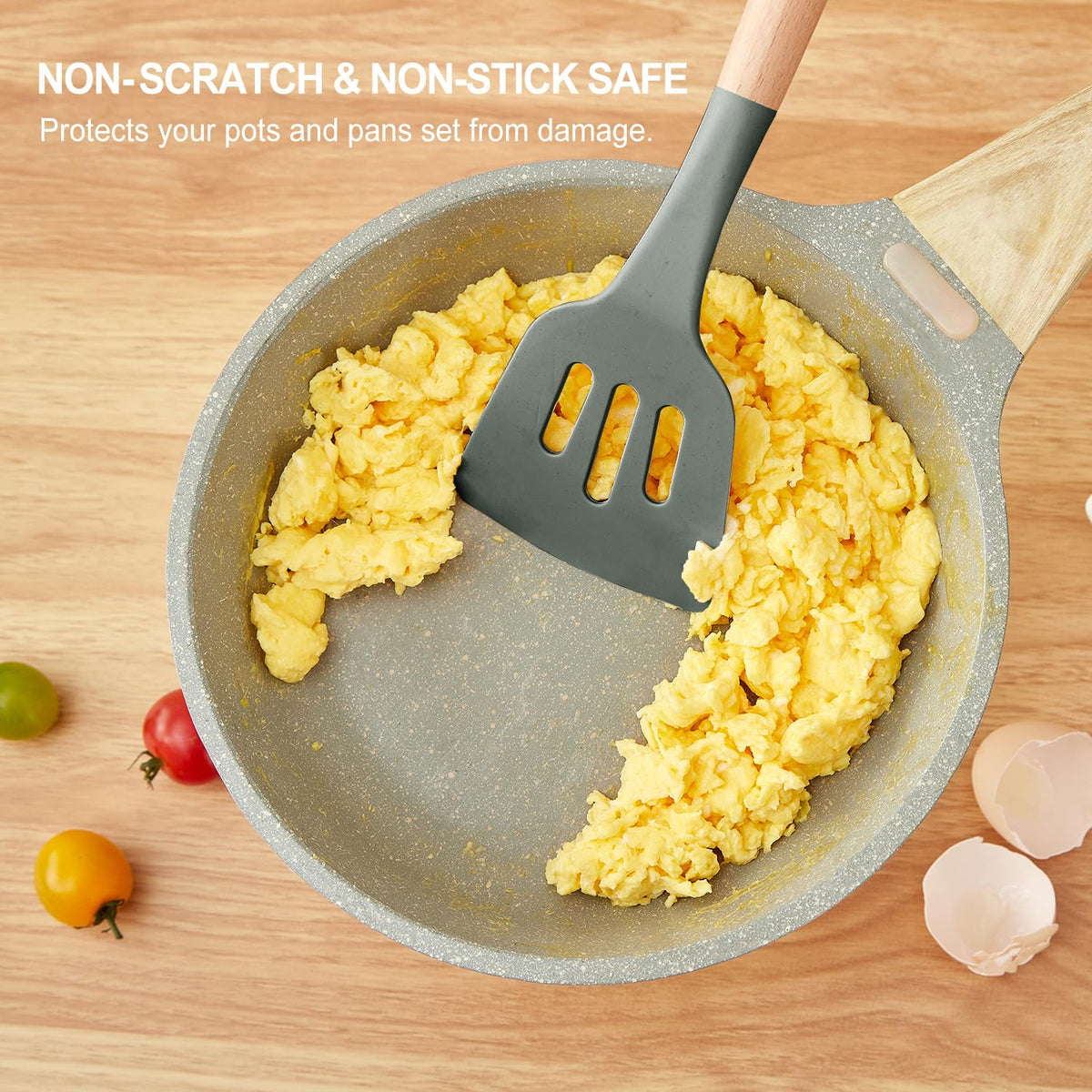 Gaixvny egg separator with wooden handle for precise, mess-free prep.