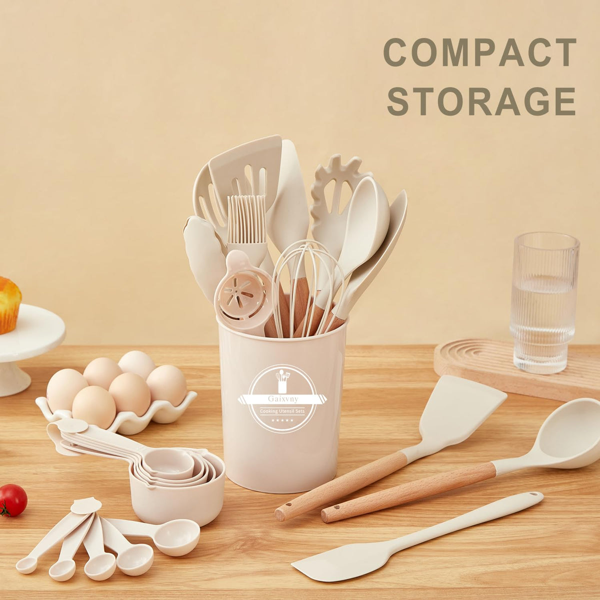 Gaixvny 34pc set makes a thoughtful gift for cooking enthusiasts.