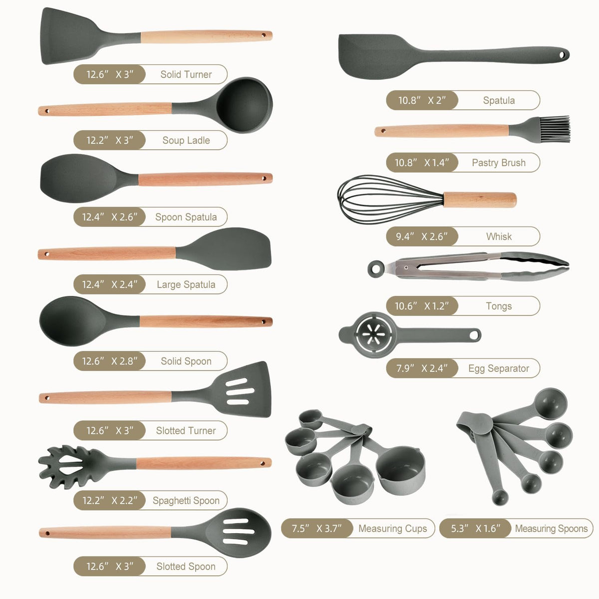 Gaixvny measuring spoons and cups included for accurate prep.