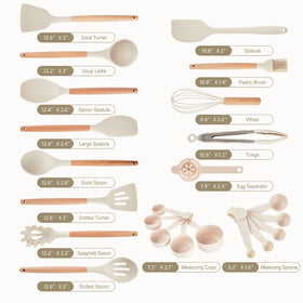 Gaixvny utensils glide smoothly over nonstick pans with minimal effort.