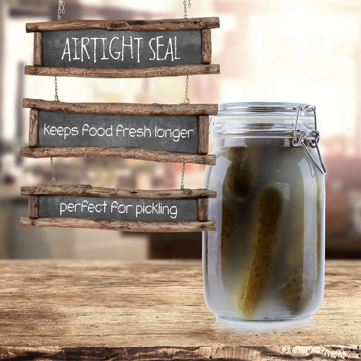 Galashield canning jar with seal ideal for preserving fruits and vegetables.
