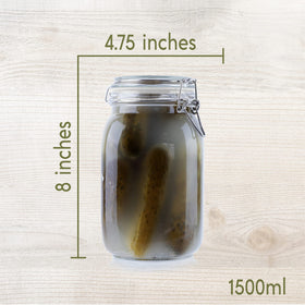 Galashield clear glass jar shows contents at a glance for quick checks.