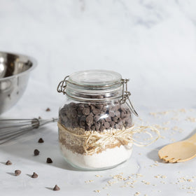 Galashield clear glass jar shows contents and preserves aroma
