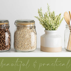 Galashield ideal for batch-prepping spices, grains, and pantry staples.