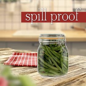 Galashield leak-proof canisters prevent spills and crumbles in storage.