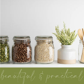 Galashield pantry organization jar helps tidy shelves