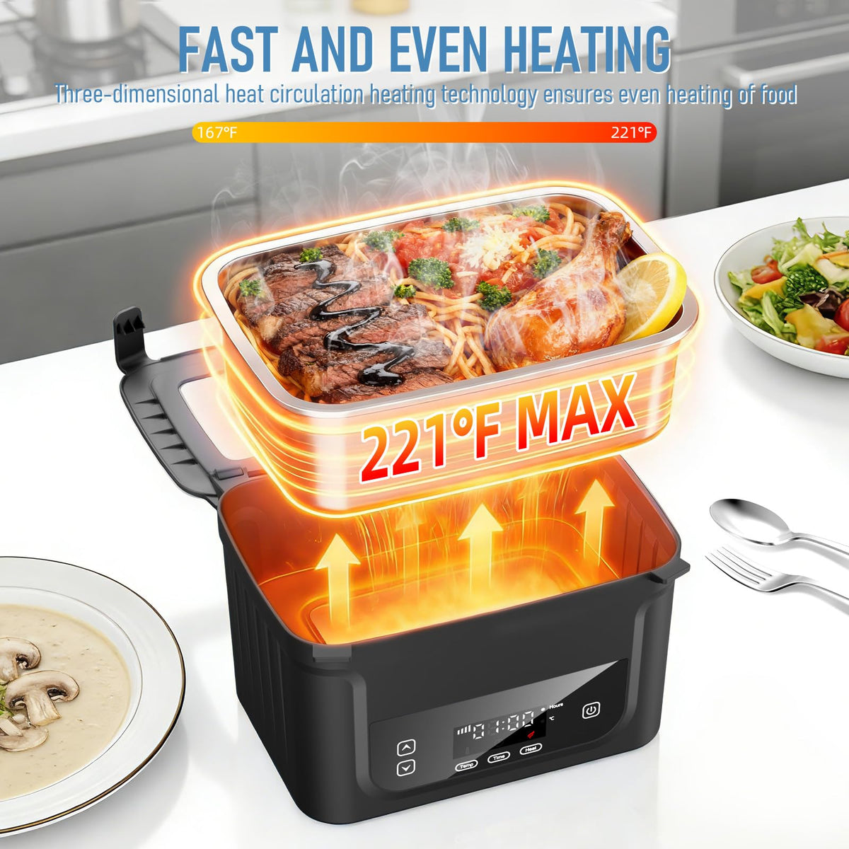 GALOKEO stainless steel removable parts for simple cleaning and durable use
