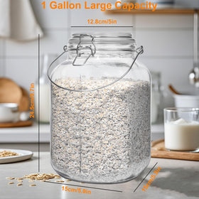 Galssmagic airtight lid seal demonstrating secure closure for freshness