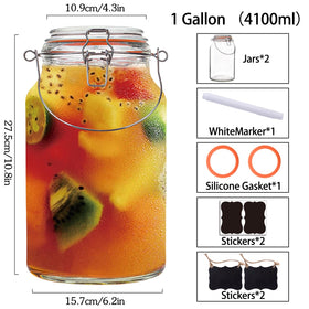 Galssmagic airtight lids seal in freshness and prevent leaks during storage.