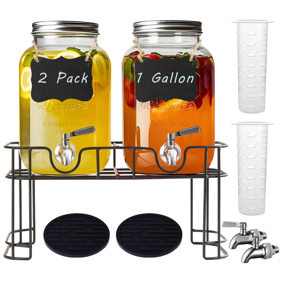Galssmagic dispenser stand enabling easy self-service at events