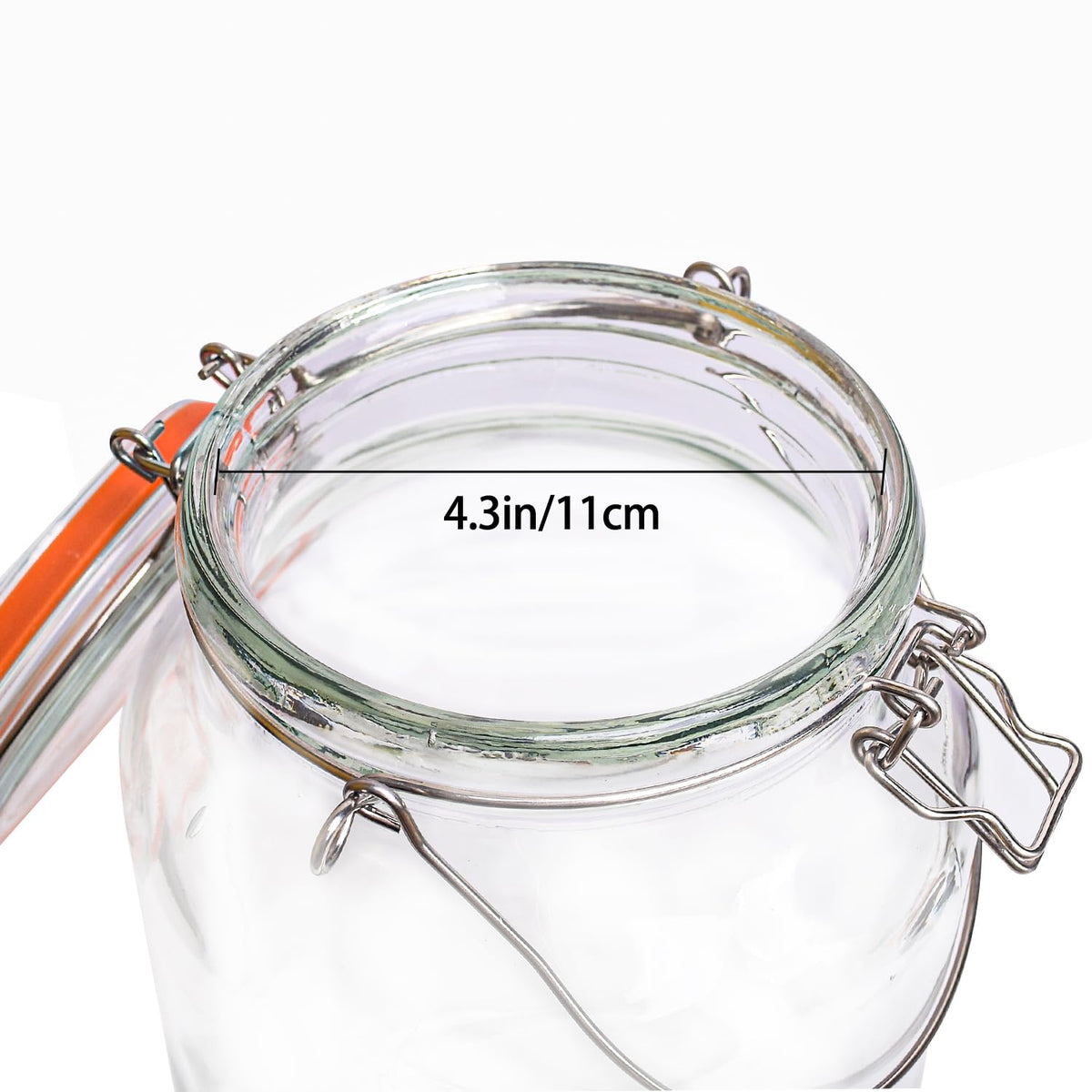 Galssmagic fermenting and pickling jar ideal for batch processing vegetables.