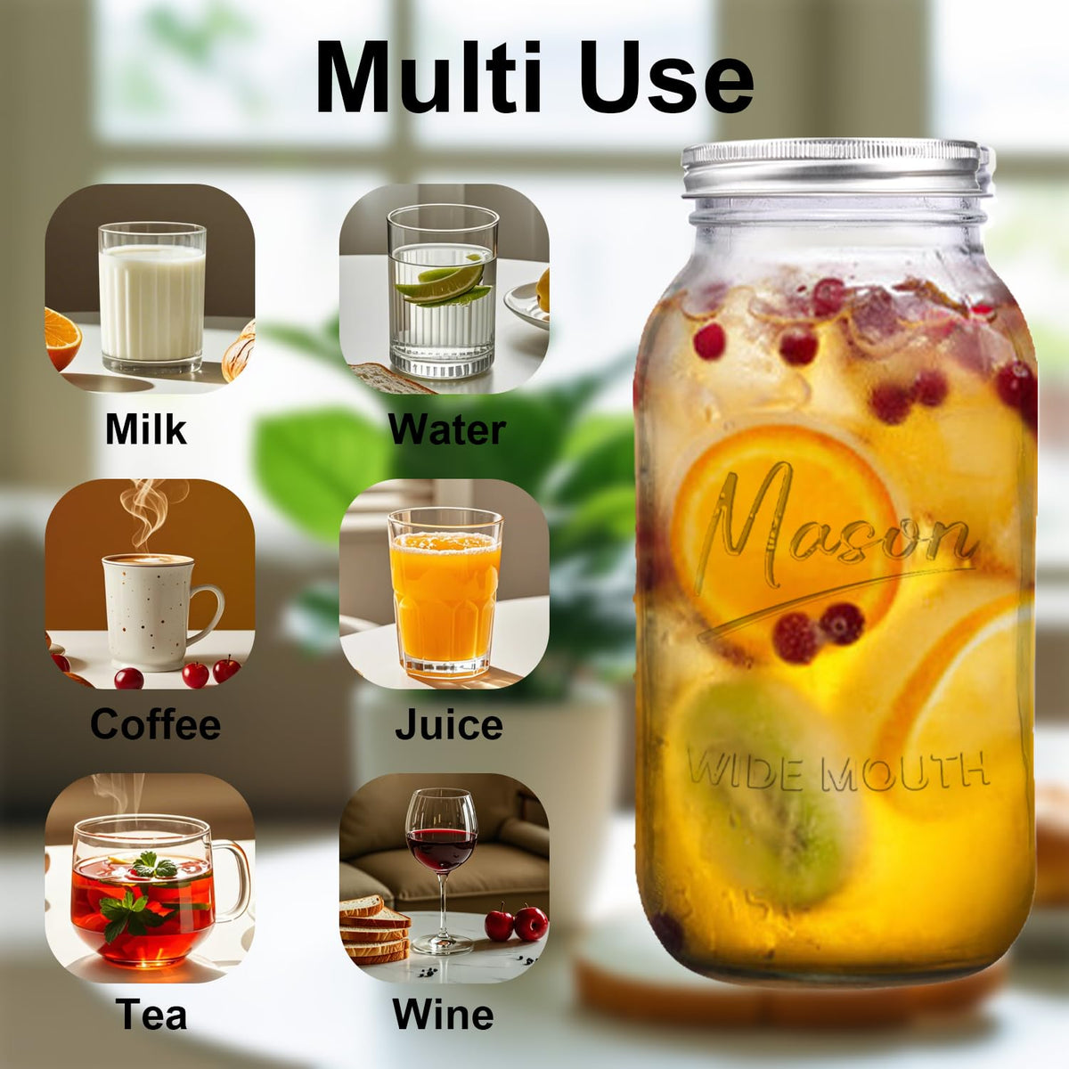 Galssmagic pickling mason jar 64oz for crisp flavorful batches.