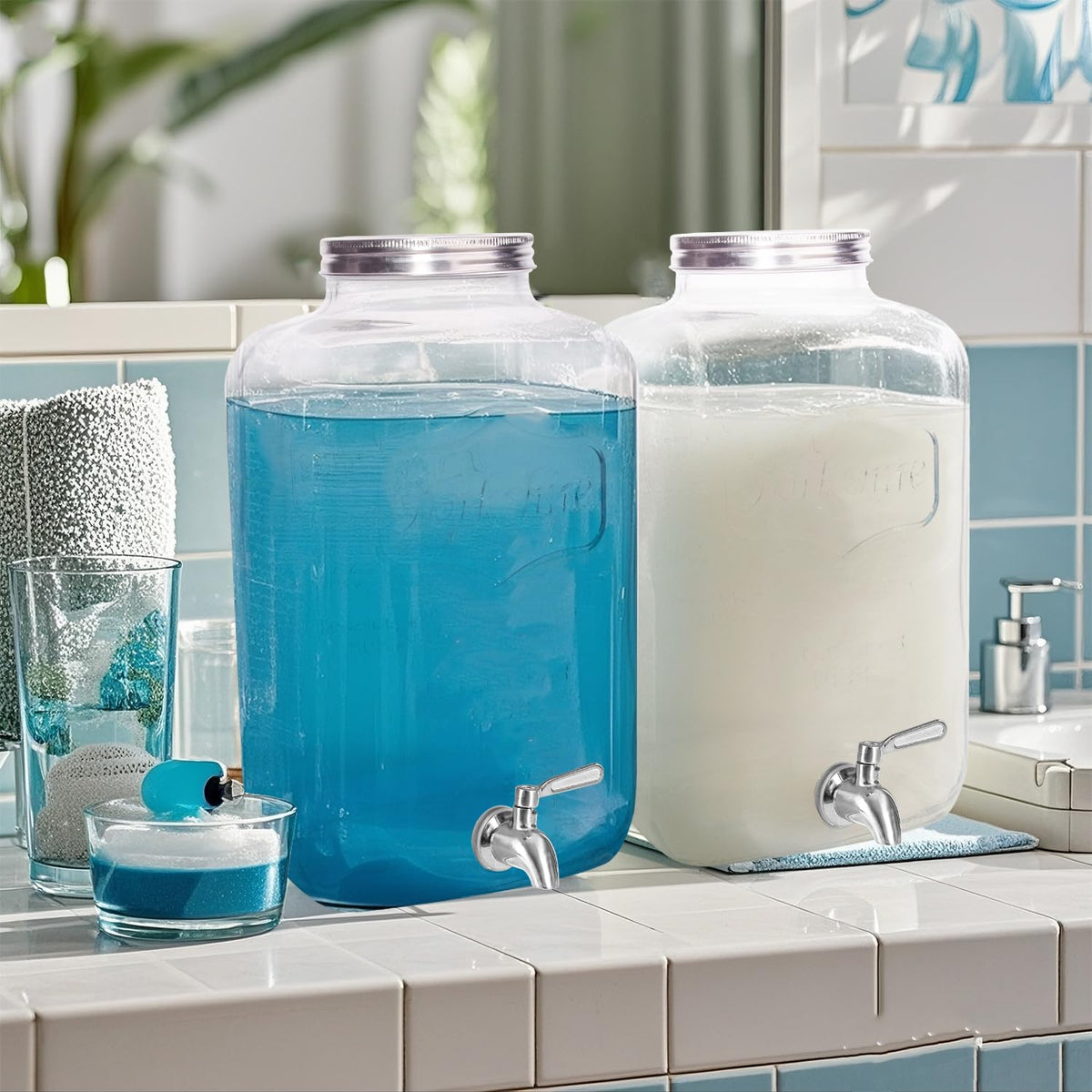 Galssmagic glass dispenser stays clean and inviting for easy self-serve.
