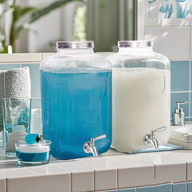 Galssmagic glass dispenser stays clean and inviting for easy self-serve.