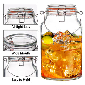 Galssmagic sturdy metal handle offers comfortable grip for lifting and pouring.