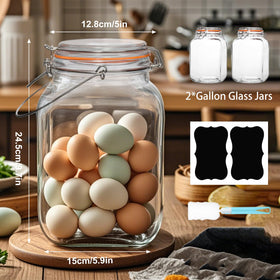 Galssmagic ultra wide mouth jar ideal for easy filling and cleaning.