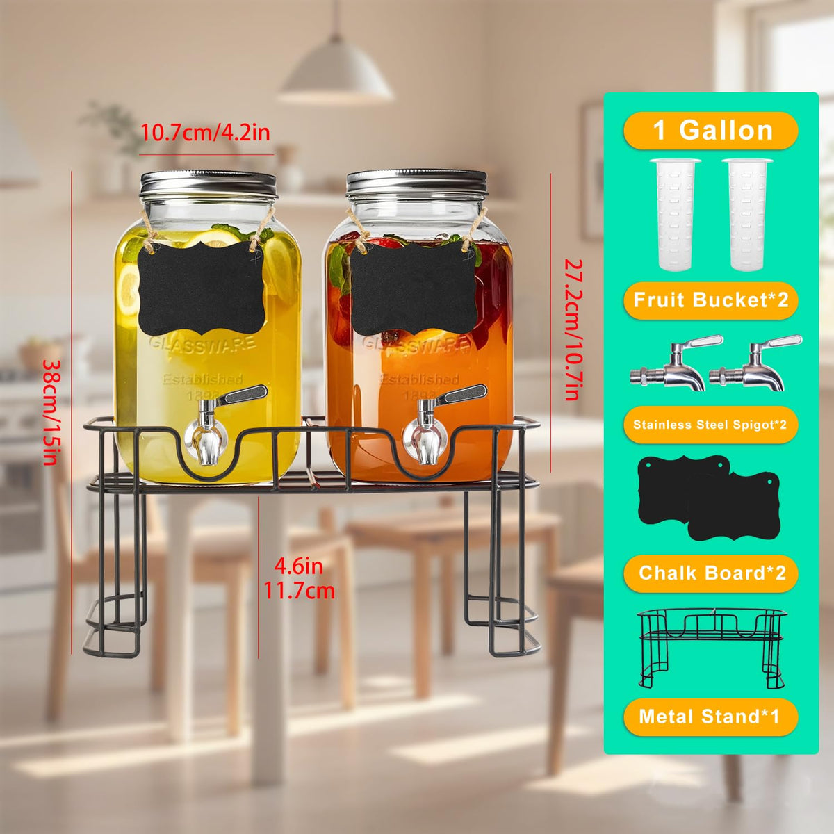 Galssmagic thick glass body shows beverage clarity and freshness