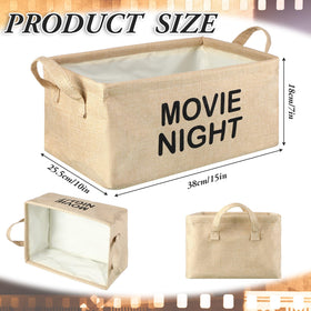 Gandeer burlap storage basket with waterproof lining for everyday use and spill resistance.