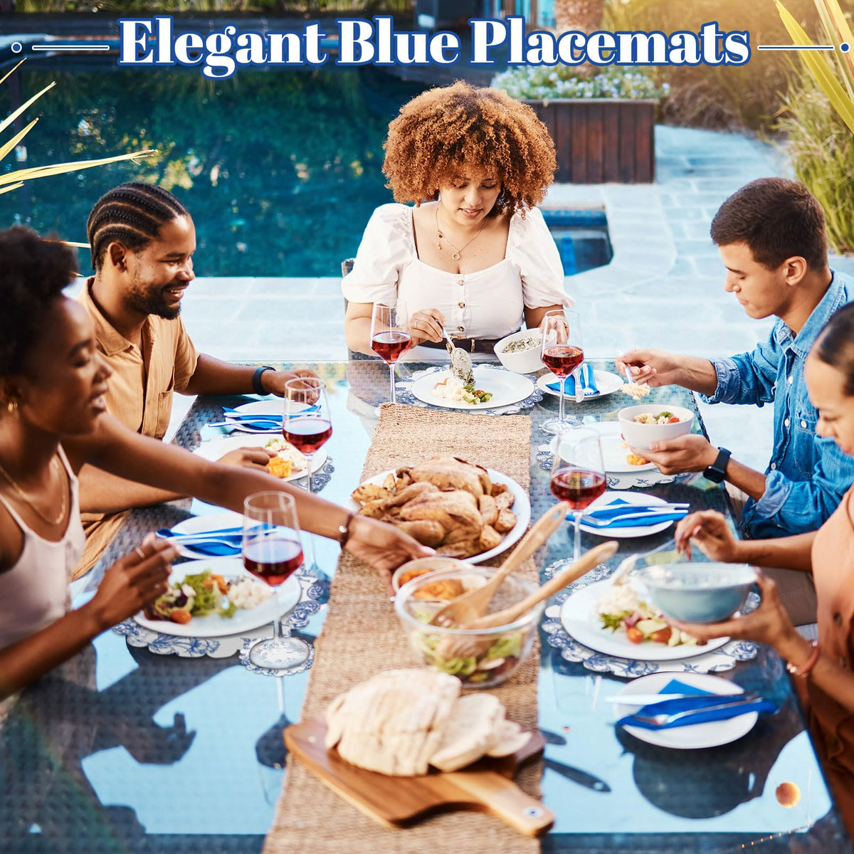 Gandeer disposable placemats simplify post-event cleanup.