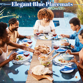 Gandeer disposable placemats simplify post-event cleanup.