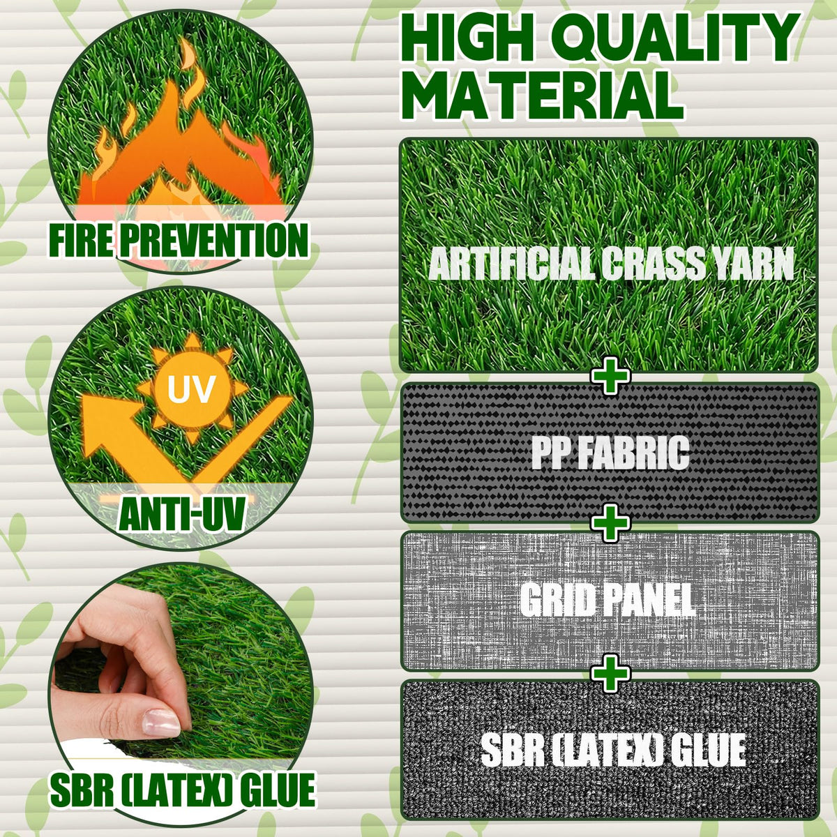 Gandeer grass table runner ideal for golf-theme parties.