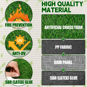 Gandeer grass table runner ideal for golf-theme parties.