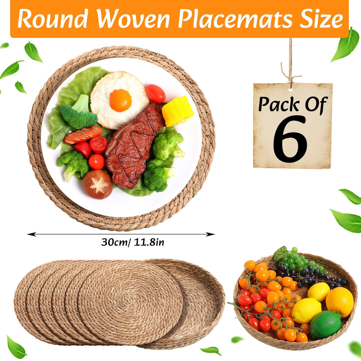 Gandeer rectangular boho placemats add rustic style and practical spill resistance.