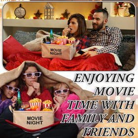 Gandeer snack caddy with 15x10x7 inch capacity for ample movie treats.