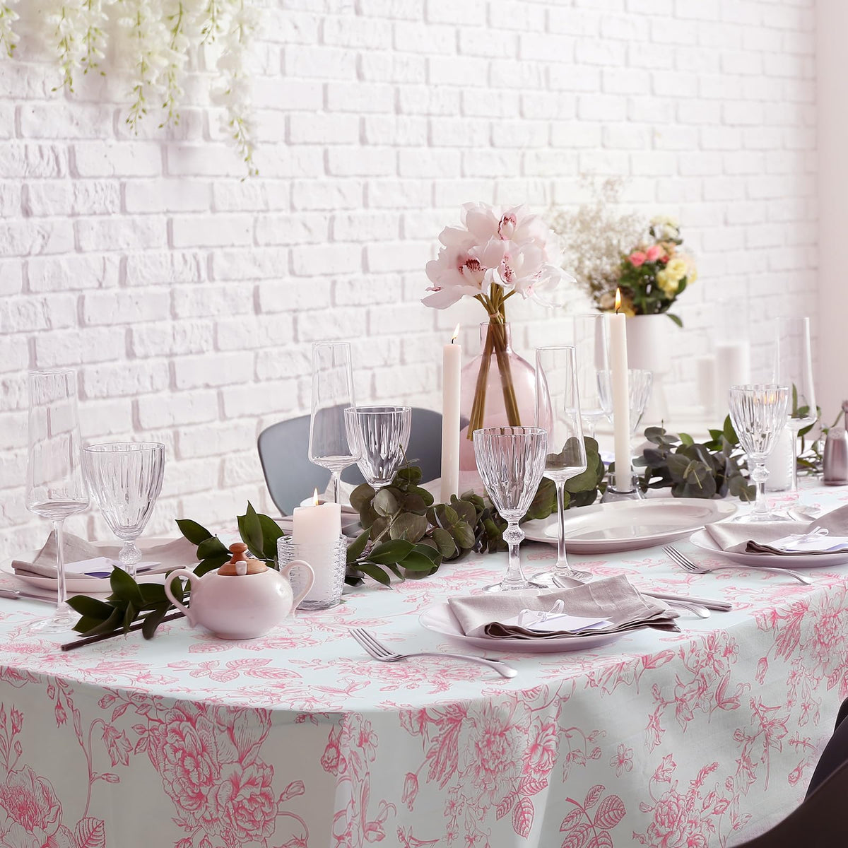 Ganeen wedding or baby shower decor with vintage floral design
