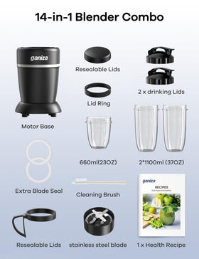 Ganiza quality support and warranty for long-lasting blending performance.
