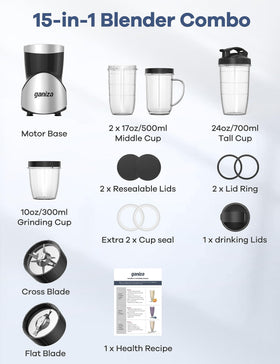 Ganiza easy-clean design makes cleanup quick and dishwasher-safe components save time.