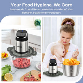 Ganiza Food Processor 2-speed switch offers versatile texture options