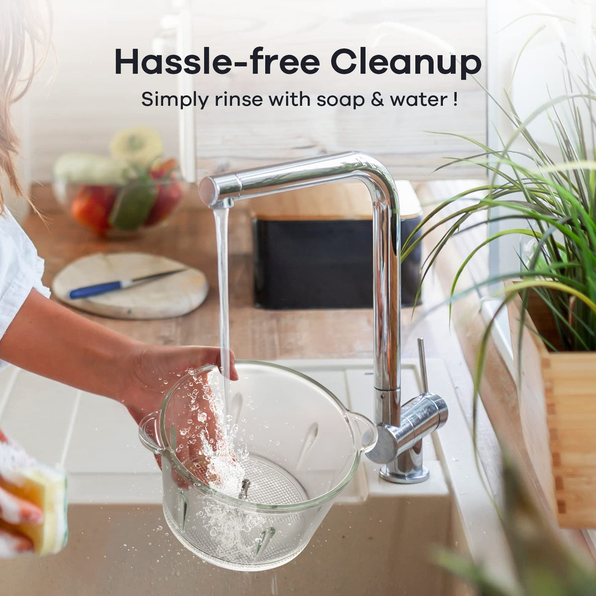 Ganiza removable blades for easy cleaning and maintenance