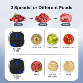 Ganiza Food Processor handles meat and vegetables for quick weeknight meals