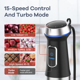 Ganiza 600ml chopper attachment handles fast onion dicing with ease.