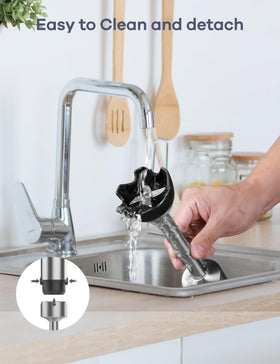 Ganiza kitchen scene highlights compact storage of all components.
