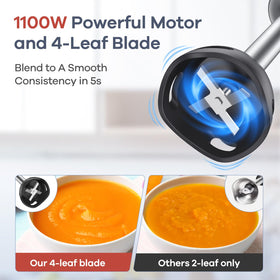 Ganiza immersion blender stainless steel blade for efficient blending