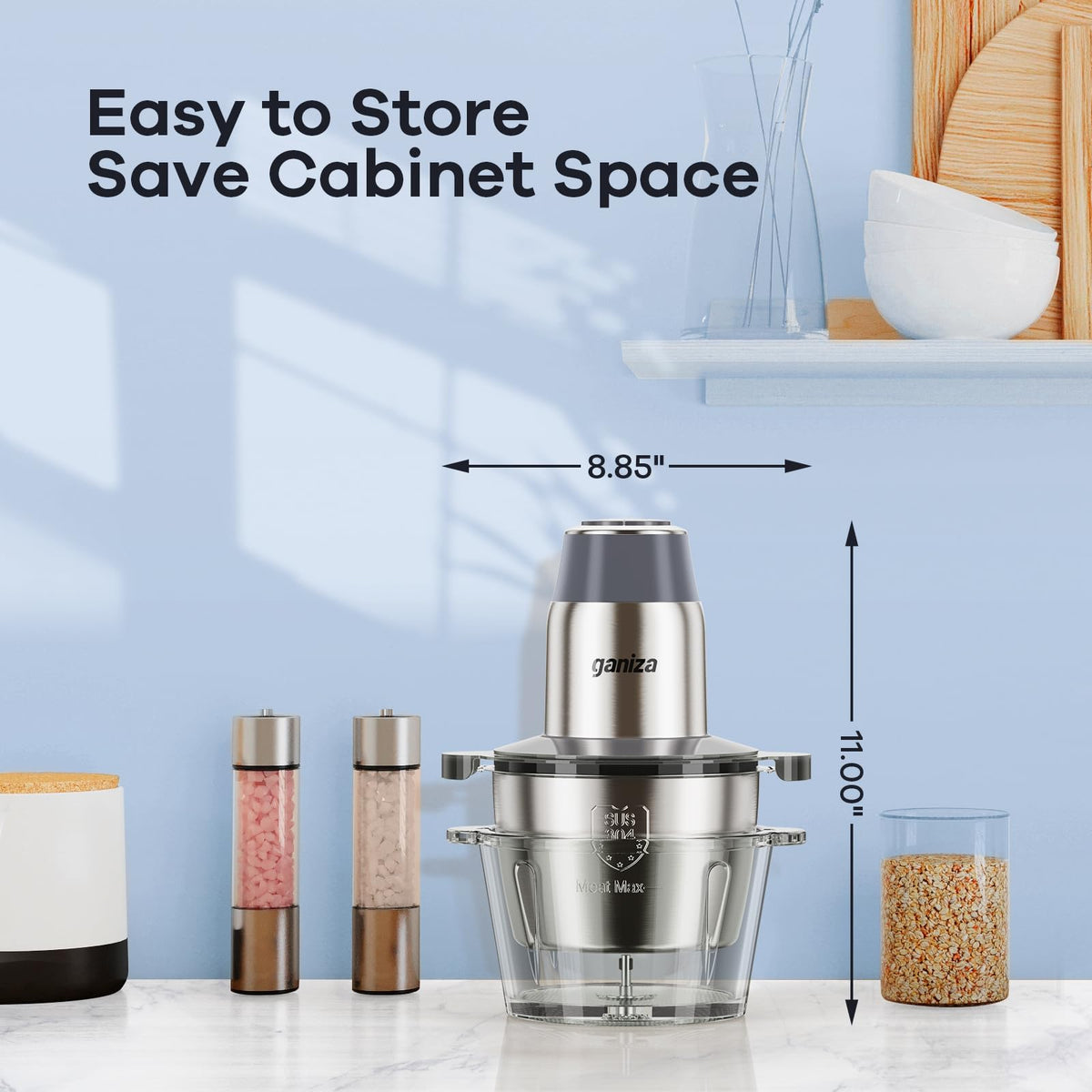 Ganiza safety auto-stop design for family-friendly kitchen use
