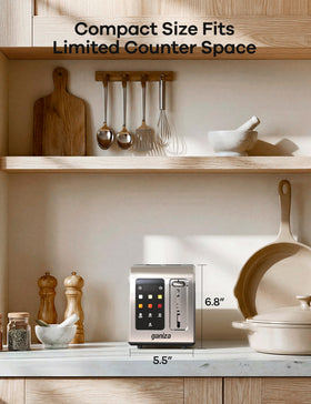Ganiza Smart Toaster anti jam safety and smooth lift lever