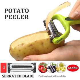 GANNK potato peeler with eye remover for clean prep