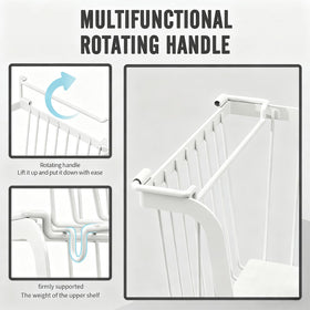 GAOKASE stackable wire basket pantry organization helps keep shelves tidy.