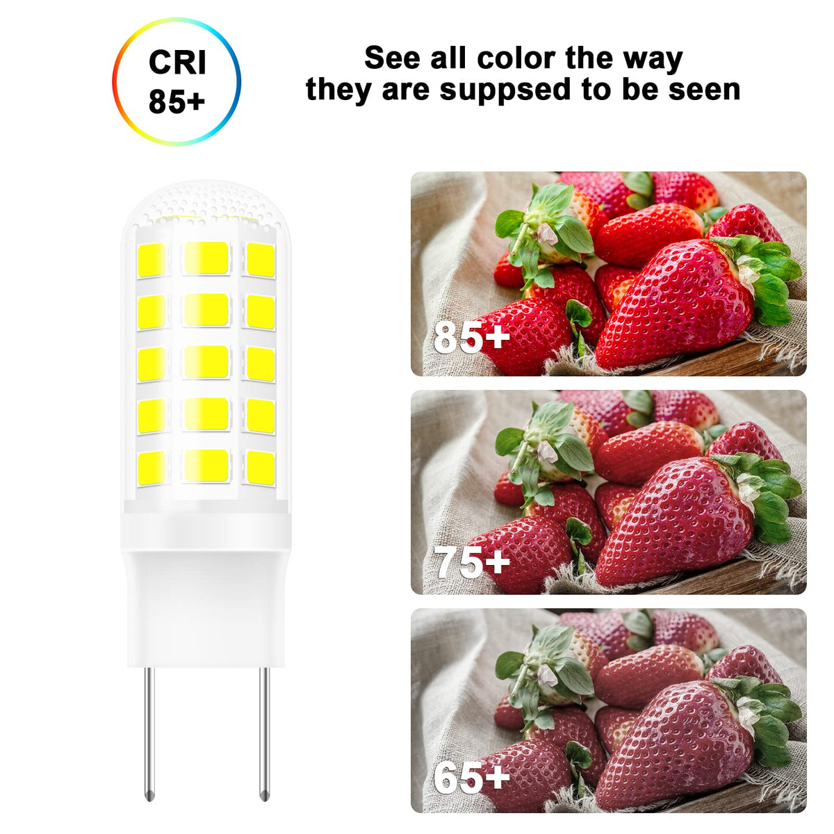 Gaormii G8 LED bulb daylight 6000K for true food colors