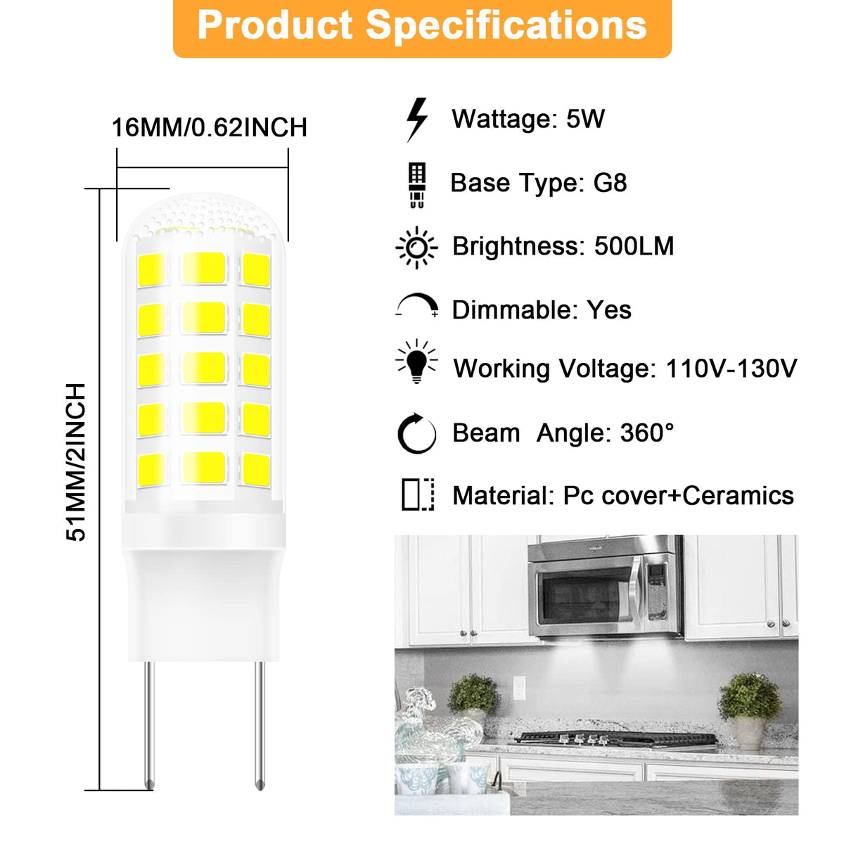 Gaormii G8 LED bulb high CRI for vivid food appearance