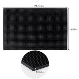 Garandad bar mat bristle-drying surface promotes quick air flow for damp glassware.