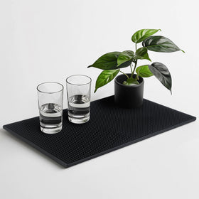 Garandad bar mat measures 17 3/4 x 11 4/5 inches for versatile use.