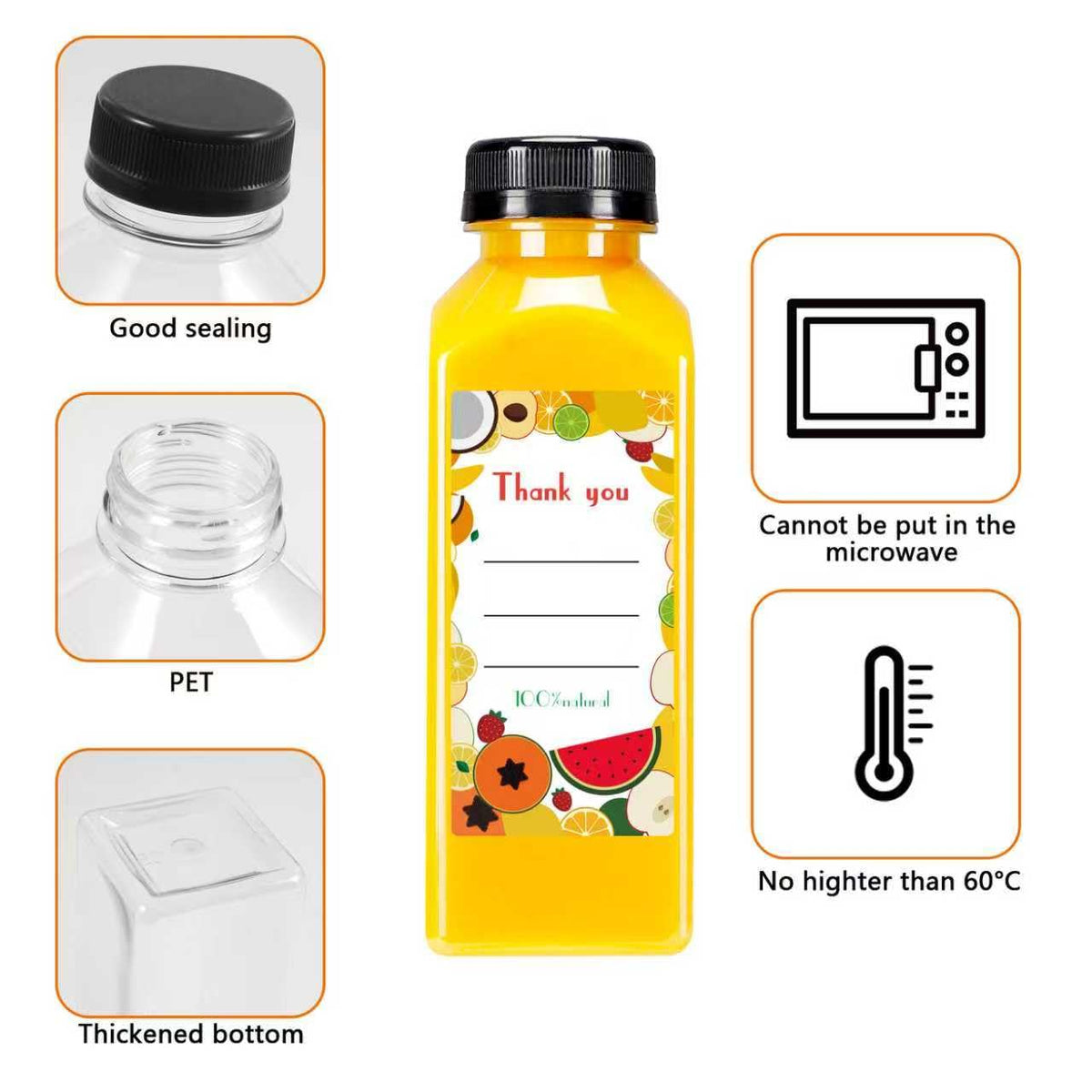 Garandad waterproof labels for personalized drinks and flavor tracking