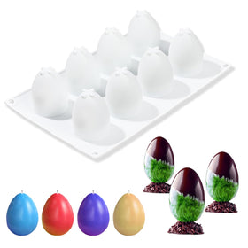GARBODIY 8-cavity Easter egg mold ready for quick batch treats