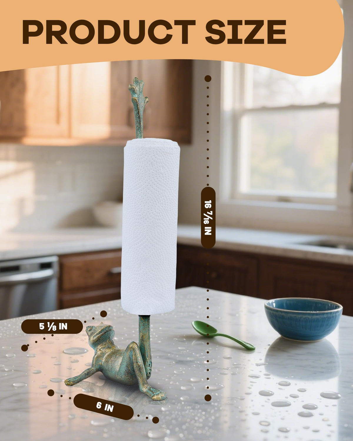 Gardmate frog holder side profile showing compact footprint.